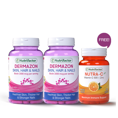 2 Dermazon + Free Nutra-C Plus Offer